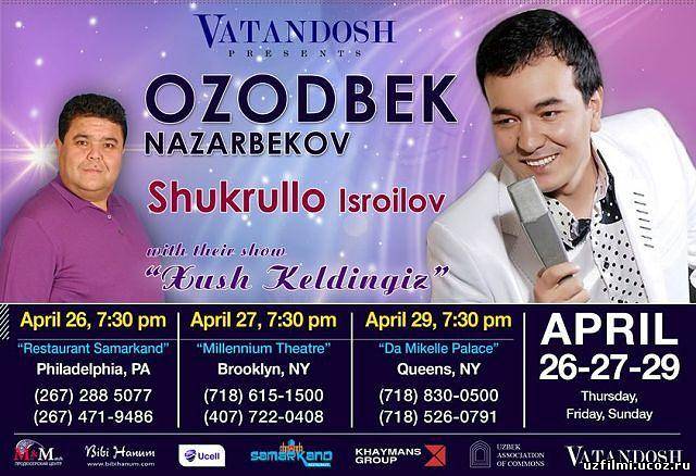 Ozodbek Nazarbekov va Shurkullo Isroilov Bruklin konsertidan Video Lavha !